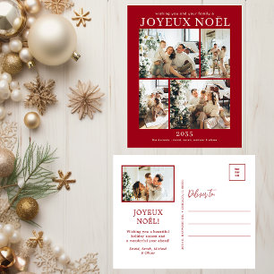 Joyeux Noel 5 Photo  Holiday Postcard