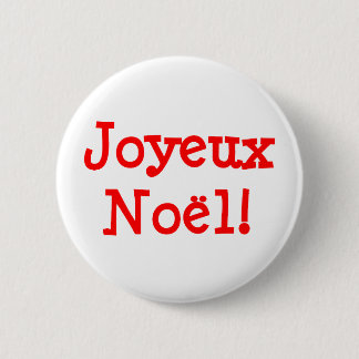 Joyeux Noel 6 Cm Round Badge