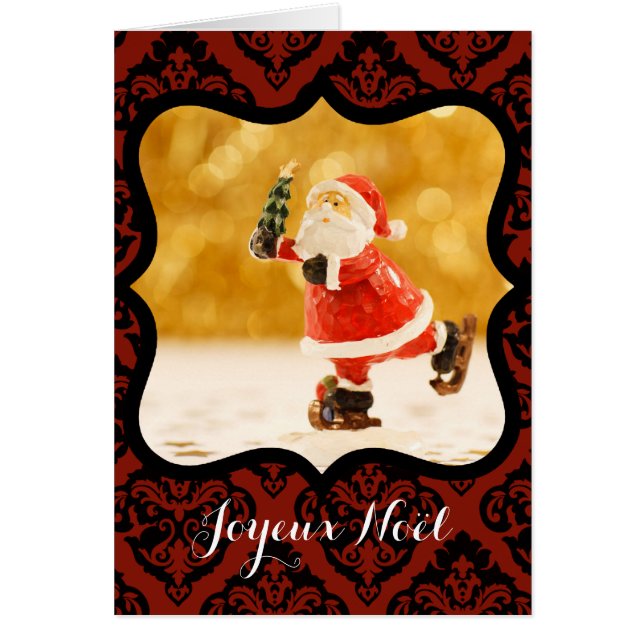 Joyeux Noel Cadre decoratif Photo Carte de Voeux (Front)