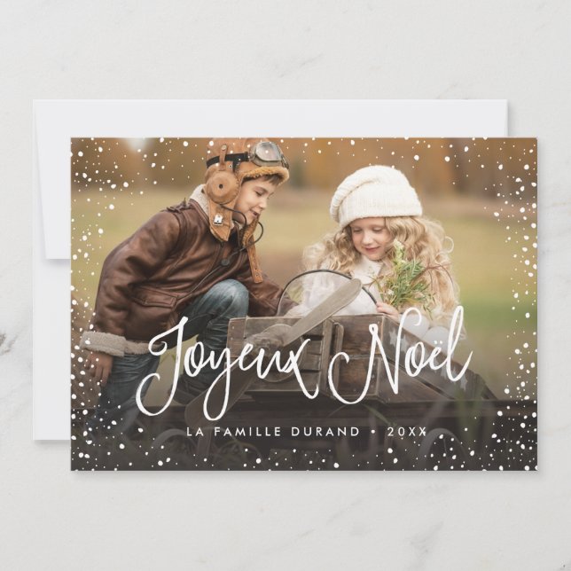 Joyeux Noël | Carte de Noël Holiday Card (Front)