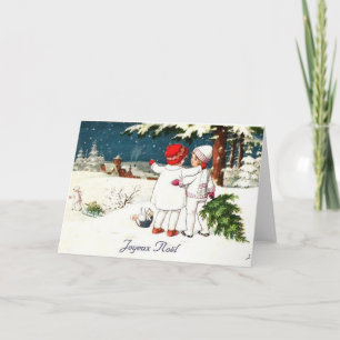 Joyeux Noel Children Xmas Card