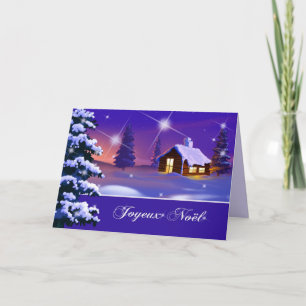 Joyeux Noël. Christmas Card in French