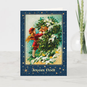 Joyeux Noël. Christmas Card in French