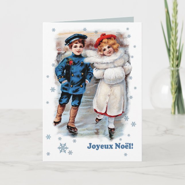 Joyeux Noël. Christmas Cards in French (Front)