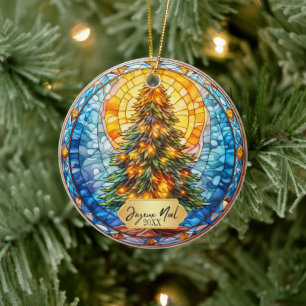 Joyeux Noel Christmas Ceramic Tree Decoration
