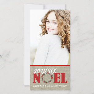 Joyeux Noel Customisable Photo Card