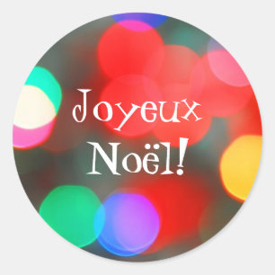 Joyeux Noël Dancing Lights Sticker