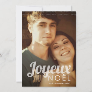 Joyeux Noel Family Christmas Picture Holiday Photo