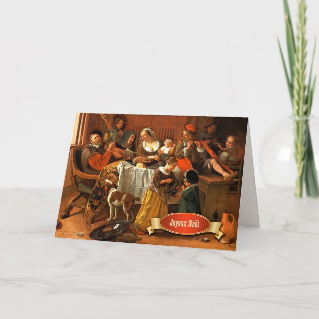 Joyeux Noël. Fine Art Christmas Card in French (Front)