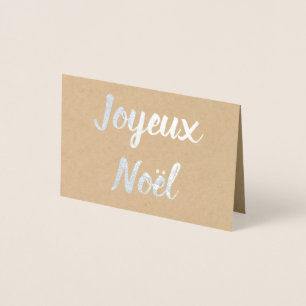 Joyeux Noël Foil Card