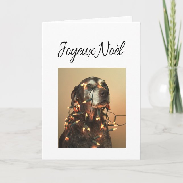 Joyeux Noël French Christmas card (Front)