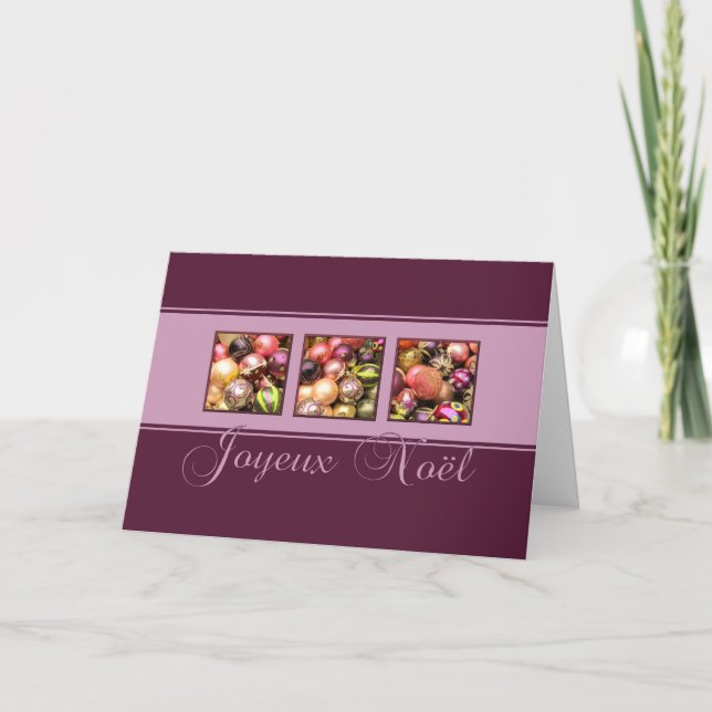 Joyeux Noël French Christmas card (Front)