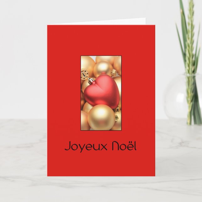 Joyeux Noël French Christmas card (Front)