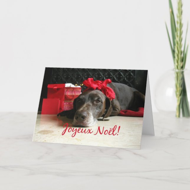 Joyeux Noël French Christmas card (Front)