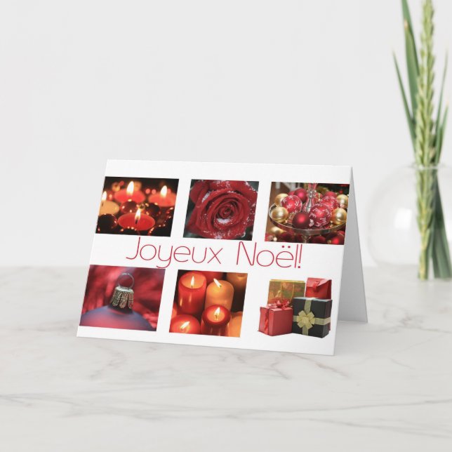 Joyeux Noël French Christmas card (Front)