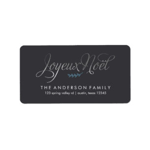 Joyeux Noel French Christmas Label