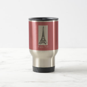Joyeux Noel French Christmas Pink Eiffel Tower Mug
