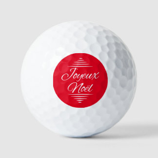 Joyeux Noel - French Xmas wishes Golf Balls