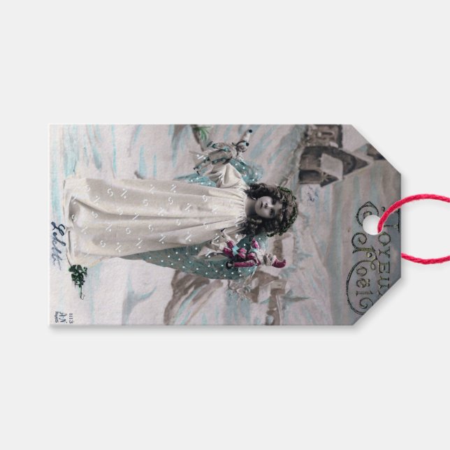 Joyeux Noel  Gift Tags (Front (Horizontal))