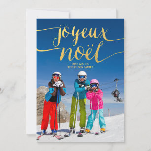 Joyeux Noel Holiday Photo Card