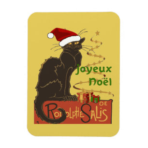 Joyeux Noel Le Chat Noir Christmas Spoof Magnet