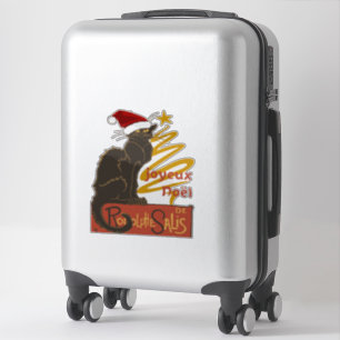 Joyeux Noel Le Chat Noir With Stylised Golden Tree