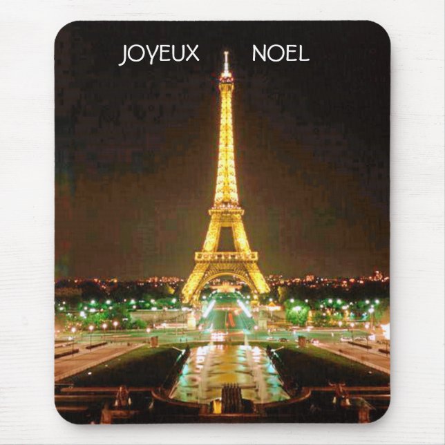 JOYEUX, NOEL  (MERRY CHRISTMAS) MOUSE MAT (Front)