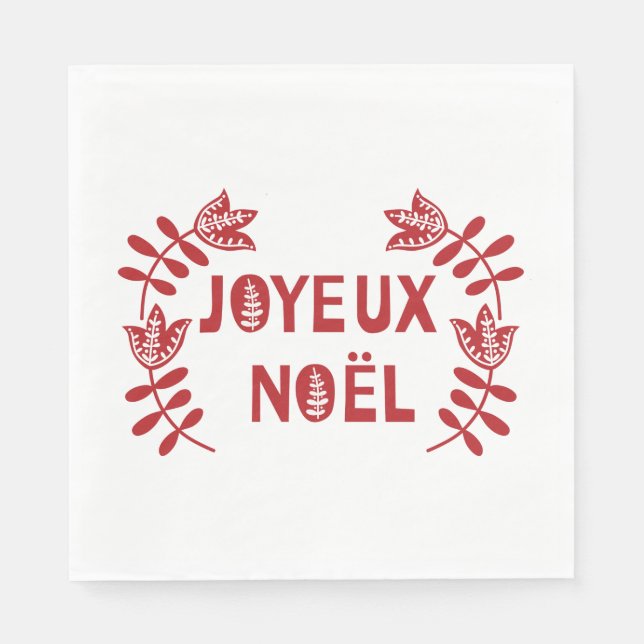 Joyeux Noel Paper Napkins (Front)