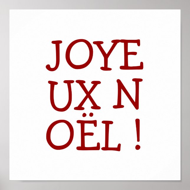 JOYEUX NOËL! POSTER (Front)