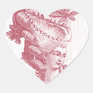 Joyeux Noel (rouge) Heart Sticker