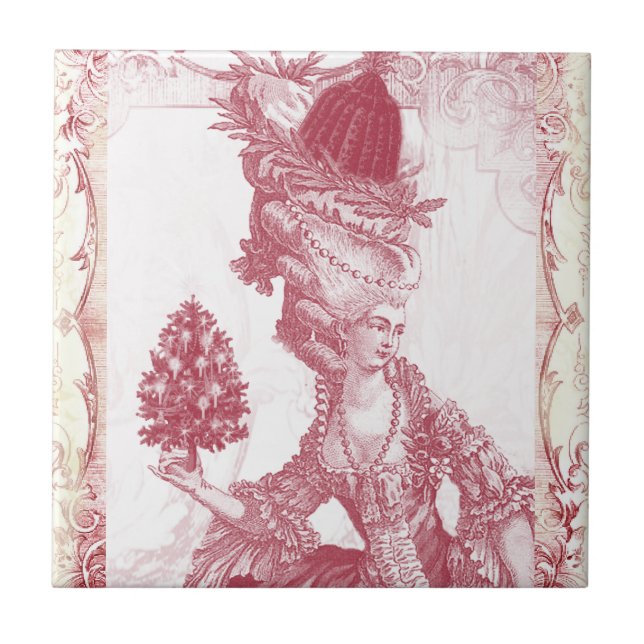 Joyeux Noel (rouge) Tile (Front)