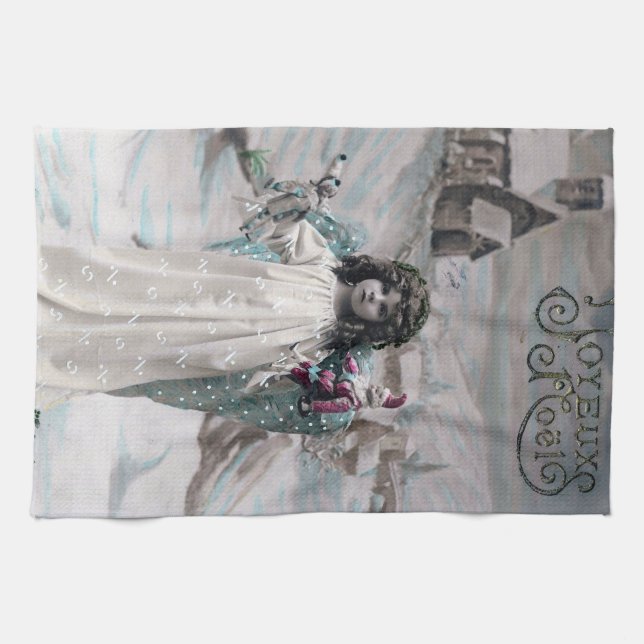 Joyeux Noel  Tea Towel (Horizontal)