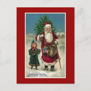 "Joyeux Noel" Vintage French Christmas Holiday Postcard