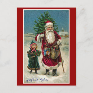 "Joyeux Noel" Vintage French Christmas Holiday Postcard