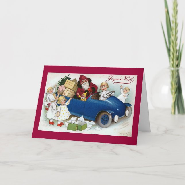 "Joyeux Noel" Vintage French Holiday Card (Front)