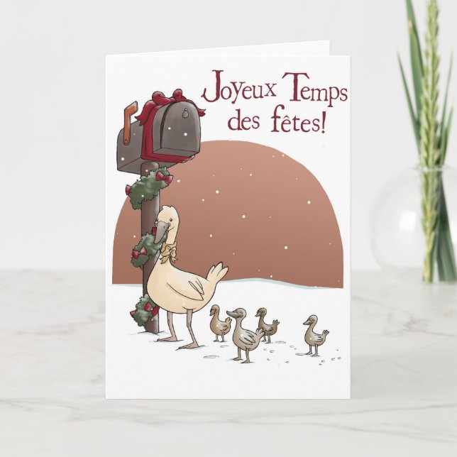 Joyeux Temps des fêtes Holiday Card (Front)