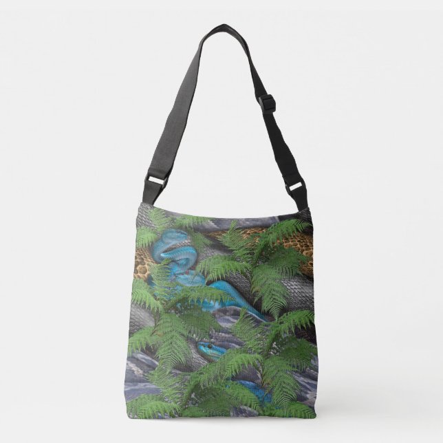 Joyful African Jungle Crossbody Bag (Front)