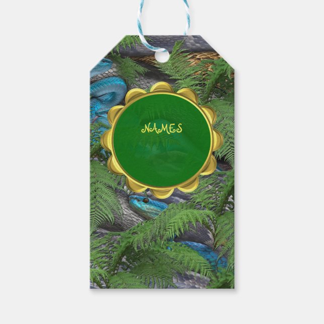 Joyful African Jungle Gift Tags (Front)