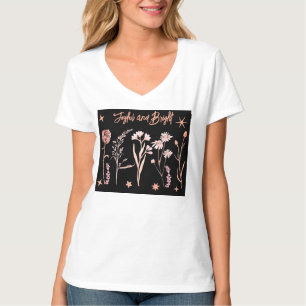 Joyful and Bright Wildflower Design – Boho Floral T-Shirt