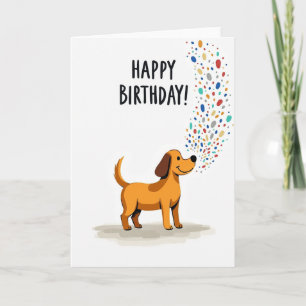 Joyful Animal Confetti Card