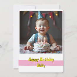 Joyful Baby Birthday Card – Instant Download