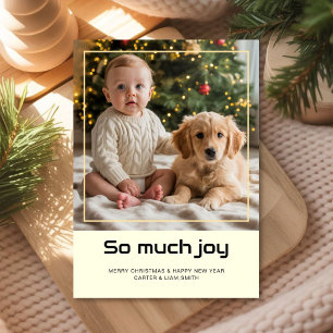Joyful Baby & Pet Holiday christmas card