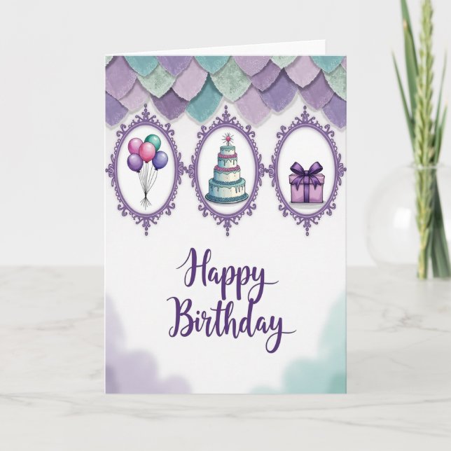 Joyful Balloon Birthday Card (Front)