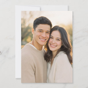 Joyful Beige Realistic Photo Invitation