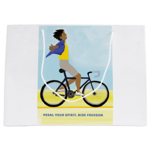 Joyful Bike Ride Large Gift Bag