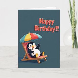 Joyful Bird Umbrella Card