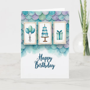 Joyful Birthday Aquatic Card