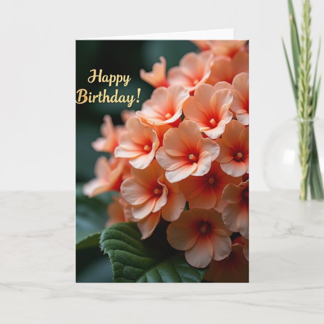 Joyful Birthday Blossom Card (Front)