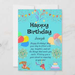 Joyful Birthday Celebration Invitation