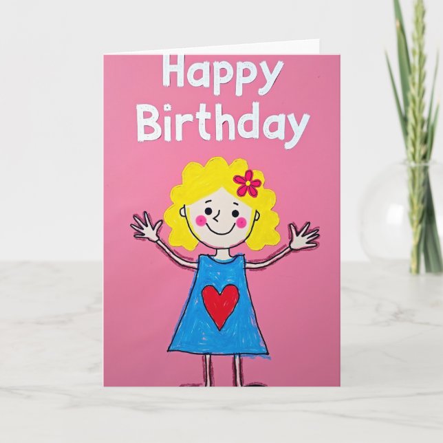 Joyful Birthday Child Card (Front)